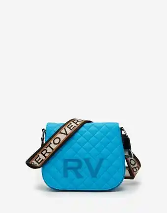 Roberto Verino Bolso bandolera square azul turquesa oferta