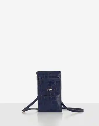 Roberto Verino Cartera portamóvil piel coco azul oferta