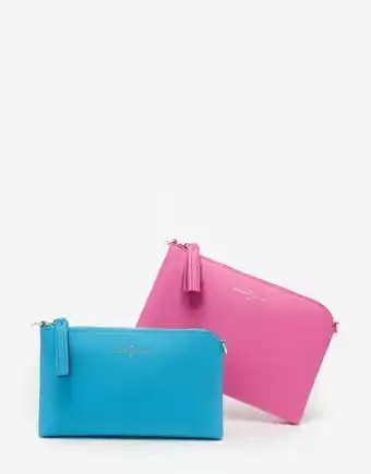 Roberto Verino Bolso clutch lisa piel saffiano fucsia oferta