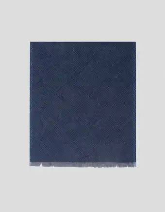 Roberto Verino Bufanda lana dibujo geométrico tonos azules oferta