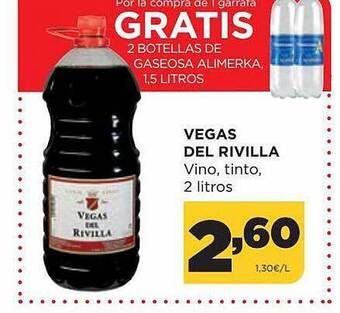 Alimerka Vegas del rivilla vino tinto oferta