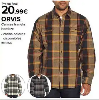 Costco Orvis camisa franela hombre oferta