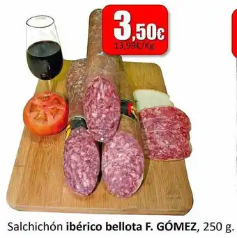 Super Alcoop Salchichón ibérico bellota f. gómez oferta