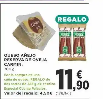Supercor Queso añejo reserva de oveja carmin oferta