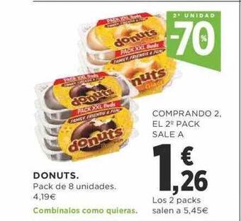 Supercor 2a unidad -70% donuts oferta