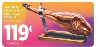Supercor Jamón de cebo ibérico 50% raza ibérica oferta