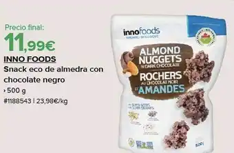Costco Inno foods snack eco de almendra con chocolate negro oferta