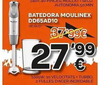 Expert Batedora moulinex dd65ad10 oferta