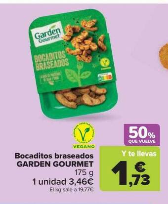 Carrefour Bocaditos braseados garden gourmet oferta