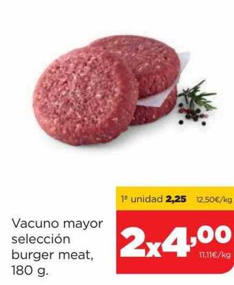 Alimerka Vacuno mayor selección burger meat oferta
