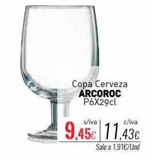 Cuevas Cash Copa cerveza arcoroc oferta