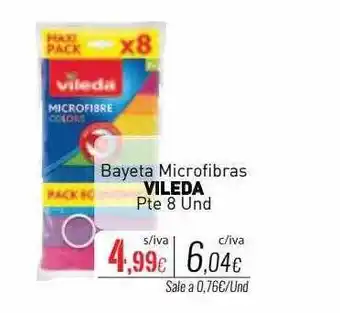 Cuevas Cash Bayeta microfibras vileda pte 8 oferta