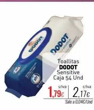 Cuevas Cash Toallitas dodot sensitive caja 54 oferta