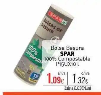 Cuevas Cash Bolsa basura spar 100% compostable oferta