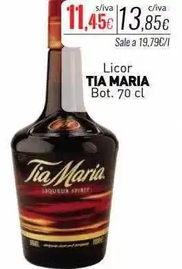 Cuevas Cash Licor tia maria bot. oferta