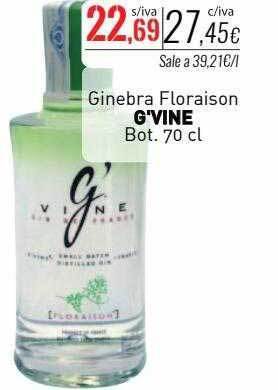 Cuevas Cash Ginebra floraison g'vine bot. oferta
