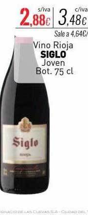 Cuevas Cash Vino rioja siglo joven bot. oferta