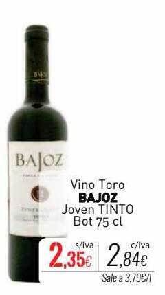 Cuevas Cash Vino toro bajoz joven tinto bot oferta