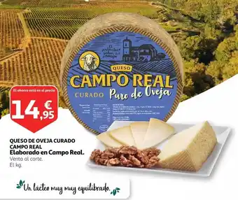 Alcampo Queso de oveja curado campo real oferta