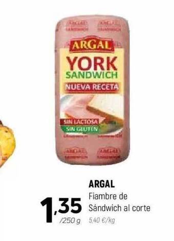 Coviran Argal fiambre de sándwich al corte oferta