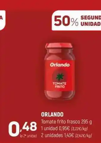Coviran 50% segunda unidad orlando tomate frito frasco oferta