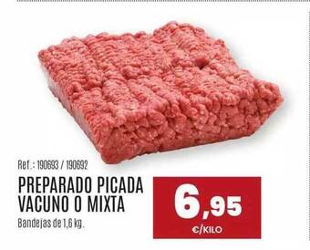 Makro Preparado picada vacuno o mixta oferta