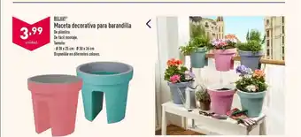 ALDI Belavi Maceta Decorativa Para Barandilla oferta