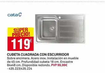 Bricoking Cubeta cuadrada con escurridor oferta