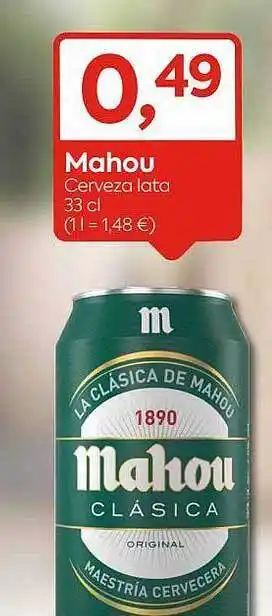 Suma Supermercados Mahou cerveza oferta