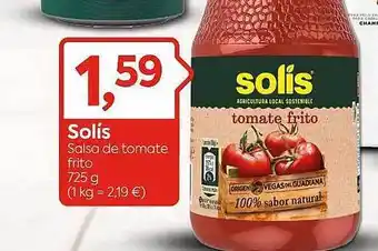 Suma Supermercados Solis salsa de tomate frito oferta