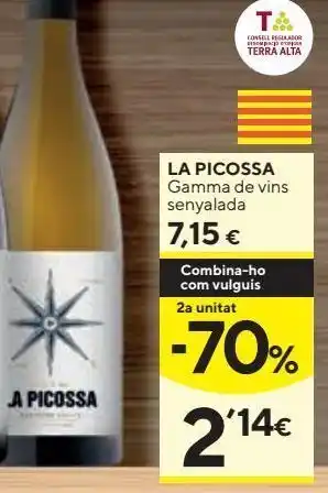 La picossa vino tinto terra alta 75cl