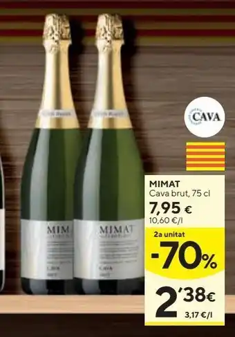 Caprabo Mimat cava brut 75 cl oferta