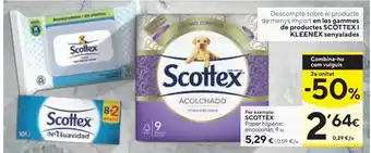 Caprabo Scottex papel higiénico acolchado 9 uds oferta
