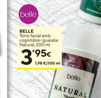Caprabo Belle gel limpiador facial pepino y guayaba natural 150 ml oferta