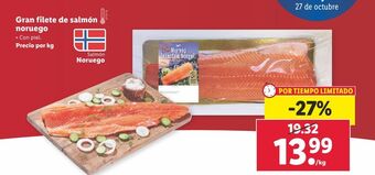 Lidl Filetes de salmón oferta