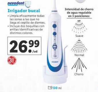 Lidl Irrigador dental nevadent oferta
