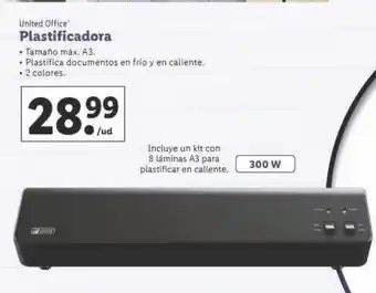 Lidl Plastificadora united office oferta