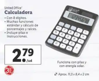Lidl Calculadora united office oferta