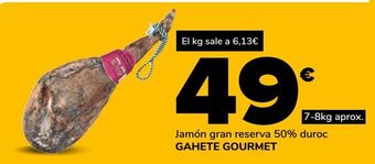 Supeco Jamón gran reserva 50% duroc gahete gourmet oferta