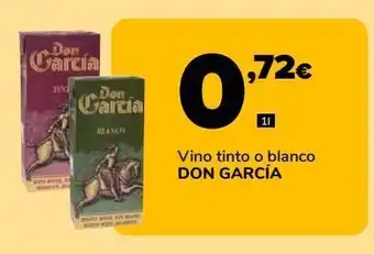 Supeco Vino tinto o blanco don garcía oferta