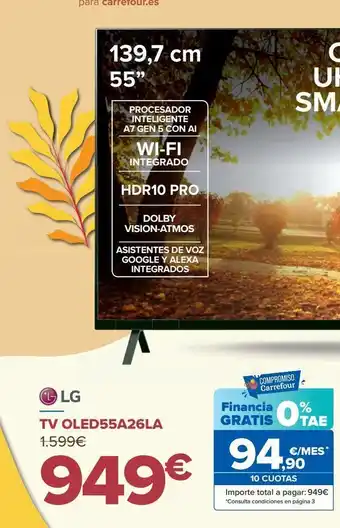 Carrefour Tv oled55a26la oferta