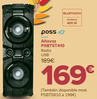 Carrefour Altavoz psbtst410 poss oferta