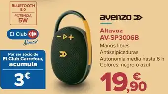 Carrefour Altavoz av-sp3006b avenzo oferta