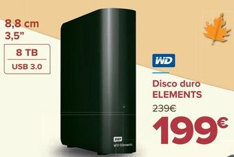 Carrefour Disco duro elements wd oferta