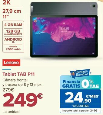 Carrefour Tablet tab p11 lenovo oferta