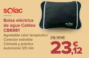 Carrefour Bolsa eléctrica de agua caldea cb8981 solac oferta