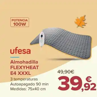 Carrefour Almohadilla flexyheat e4 xxxl ufesa oferta