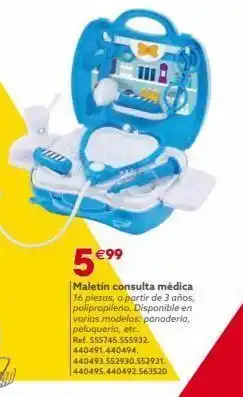 GiFi €99 maletin consulta médica 16 piezas, a partir de 3 años, polipropileno. disponible en varios modelos: panaderia, peluquerí oferta