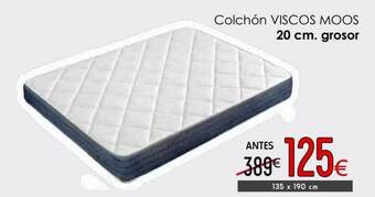 Atrapamuebles Colchón viscos moos 20 cm. grosor oferta