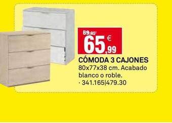 Bricoking Cómoda 3 cajones oferta